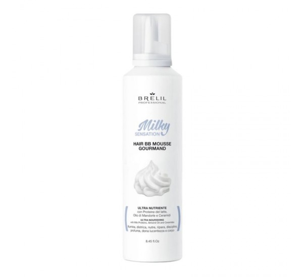 Сметана за коса с млечен протеин - Brelil Professional Hair BB Mousse Milky Sensation 250ml